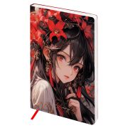 Ежедневник недатированный, А5, 136л., мягкий переплет, кожзам, BG «Anime. Girl»