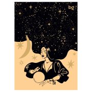 Ежедневник недатированный А5, 136л., 7БЦ BG «Divination», отд. фольгой, на резинке