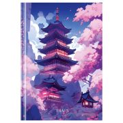 Ежедневник недатированный А5, 136л., 7БЦ BG «Китайский пейзаж», глянцевая ламинация, на резинке