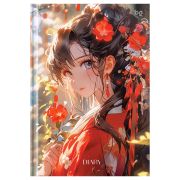 Ежедневник недатированный А5, 136л., 7БЦ BG «Девушка», глянцевая ламинация, на резинке