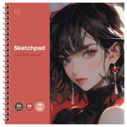 Скетчбук для рисования маркерами, 50л., 170*170 на гребне, BG «Яркий взгляд», 90г/м2