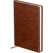 Ежедневник недатированный, А6, 160л., твердый переплет, кожзам, BG «Nebraska. Brown», коричневый