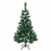 Ель новогодняя искусственная «Пушистая» 120 см, с инеем и шишками, зеленая, ЗОЛОТАЯ СКАЗКА, 592043