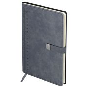 Ежедневник недатированный, А5, 136л., твердый переплет, кожзам, BG «Scale. Dark grey», магнитная застежка, карман