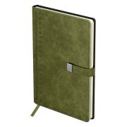Ежедневник недатированный, А5, 136л., твердый переплет, кожзам, BG «Scale. Khaki», магнитная застежка, карман