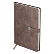 Ежедневник недатированный, А5, 136л., твердый переплет, кожзам, BG «Scale. Taupe», магнитная застежка, карман