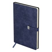 Ежедневник недатированный, А5, 136л., твердый переплет, кожзам, BG «Scale. Dark blue», магнитная застежка, карман