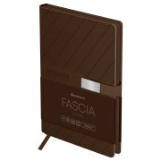 Ежедневник недатированный, А5, 136л., твердый переплет, кожзам, Greenwich Line «Fascia. Brown», магнитная застежка, цветной срез