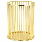 Органайзер-стаканчик для косметики и мелочей MONTE VITA (МОНТЕ ВИТА), металлический, 100х80 мм, золото, 272484