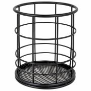 Органайзер-стаканчик для косметики и мелочей MONTE VITA (МОНТЕ ВИТА), металлический, 100х90 мм, черный, 272487