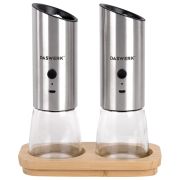 Набор гравитационных мельниц для соли и специй, электрические, 2 шт., USB, PM-8, DASWERK (ДАСВЕРК), 456626