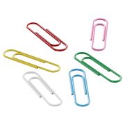 Скрепки 28 мм*100 шт Berlingo цветные, круглые