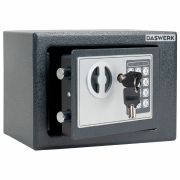 Сейф мебельный DASWERK (ДАСВЕРК) SC-170EL (170х230х170 мм), электронный замок, графит, 291338
