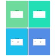 Тетрадь линия А5 18 л. на скобе, обложка мелованный картон BG «Школьная» эконом