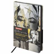 Ежедневник недатированный А5 (138х213 мм), BRAUBERG VISTA, под кожу, твердый, 136 л., «Glamour»