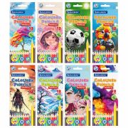 Карандаши цветные «АССОРТИ 8 ДИЗАЙНОВ 7-14 лет», 12 цветов, трехгранные, BRAUBERG, 182056