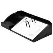 Подставка под календарь + органайзер 3 отделения, STAFF «MANAGER», 310х150х75 мм, черный, 238789