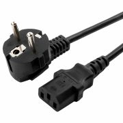 Кабель питания 1,8 м, CABLEXPERT, Schuko-C13, 3x0,5 мм2, 6 A, с заземлением, черный, PC-186