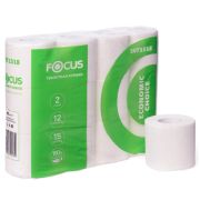 Бумага туалетная 2-слойная 12 шт «Focus» Eco Белая (15,0 м) 8/1