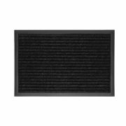 Коврик придверный 40х60 см, ЧЕРНЫЙ, влаго-грязезащитный, 450 г/м2, ребристый, PRIMILA (ПРИМИЛА) EXTRA, 701027