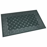Коврик придверный 40х60 см, ЧЕРНЫЙ, грязезащитный, 430 г/м2, фактурный рисунок ЧЕШУЙКИ, ЛЮБАША, 701057