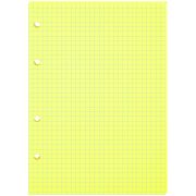 Сменный блок для тетрадей на кольцах желтый А5 80 л ArtSpace, , пленка т/у