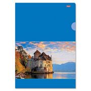 Папка-уголок Hatber 180мкм Пластиковая Замок