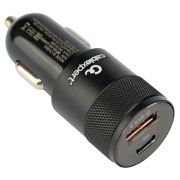 Зарядное устройство автомобильное CABLEXPERT 38 Вт, 3 А, QC3.0/PD, 1 х USB, 1 х Type-C, MP3A-UC-CAR24