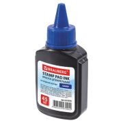 Краска штемпельная синяя 45 мл, на водной основе Brauberg