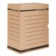 Короб архивный с клапаном А4 150 мм плотный BRAUBERG, микрогофрокартон,до 1400 л (260х325 мм)