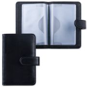 Визитница/кредитница однорядная GALANT «Ritter», на 24 карты, под гладкую кожу, застежка, черная