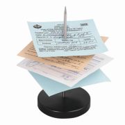 Игла настольная для чеков и билетов, 13 см, металлическая подставка, BRAUBERG 4606224203805