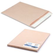 Конверт-пакет С4 плоский (229х324 мм), до 90 листов, крафт-бумага, отрывная полоса.