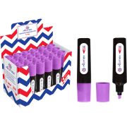 Текстовыделитель фиолетовый 5 мм «Attomex» плоский корпус с клипом