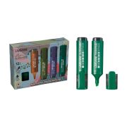 Текстовыделитель аквамарин 5 мм deVente «Marandi» плоский корпус с клипом