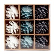 Украшение ёлочное 9 шт., 4 см, «Шишки», пластик, ЗОЛОТАЯ СКАЗКА, 592455