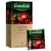 Чай GREENFIELD «Grand Fruit» черный с гранатом, гибискусом, розмарином, 25 пакетиков в конвертах по