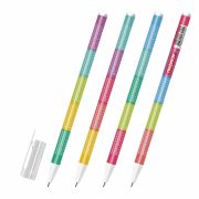 Ручка стираемая гелевая ПИФАГОР «ТАБЛИЦА УМНОЖЕНИЯ», СИНЯЯ, корпус ассорти, игольчатый наконечник 0,5 мм, линия 0,35 мм, 144417