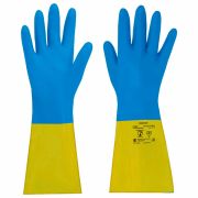 Перчатки латексно-неопреновые КЩС, ULTRA NEOPRENE, химически устойчивые, размер 10-10,5 XL (очень большой), RABBITEX (РАББИТЕКС), 701116