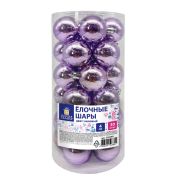 Шары ёлочные 30 шт., 4 см, «Solid Color», пластик, ЛИЛОВЫЕ, глянец, ЗОЛОТАЯ СКАЗКА, 592499