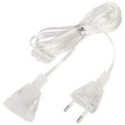 Удлинитель для электрогирлянд 3 м, прозрачный шнур, пакет, ЗОЛОТАЯ СКАЗКА, 592554