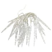 Электрогирлянда-нить комнатная «Сосульки» 2 м, 20 LED, холодный белый, батарейки, ЗОЛОТАЯ СКАЗКА, 592561