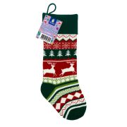 Носок новогодний для подарков, 23х2х54 см, «Волшебство в носке», полиэстер, ЗОЛОТАЯ СКАЗКА, 592504