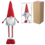 Украшение новогоднее интерьерное 70 см «Гном Ворчун», телескопические ножки, полиэстер, ЗОЛОТАЯ СКАЗКА, 592522