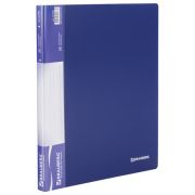 Папка 20 вкладышей синяя, 0,6 мм, BRAUBERG стандарт