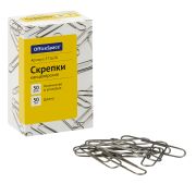 Скрепки 50мм, OfficeSpace, 50 шт., карт. упаковка