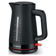 Чайник BOSCH TWK3M123, 1,7 л, 2400 Вт, закрытый нагревательный элемент, пластик, черный