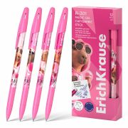 Ручка стираемая гелевая ERICH KRAUSE «R-301» CapyBarbara, СИНЯЯ, линия 0,5 мм, 63141