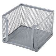 Металлический бокс серебристый для бумажного блока BRAUBERG «Germanium»