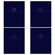 Тетрадь линия А5 80л. BG «Объекты», неоновый пантон